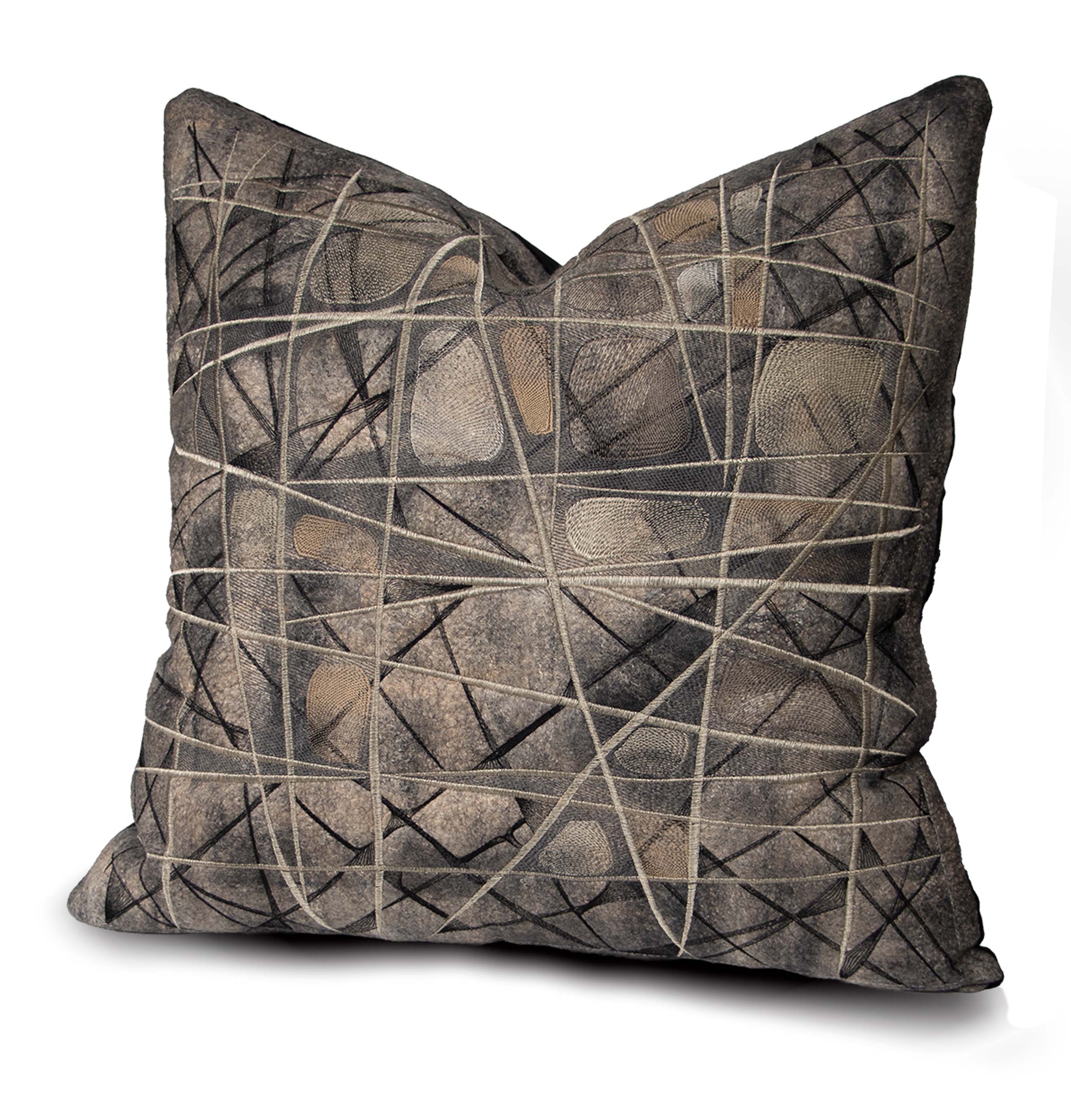 Accent pillow onyx crystal dune