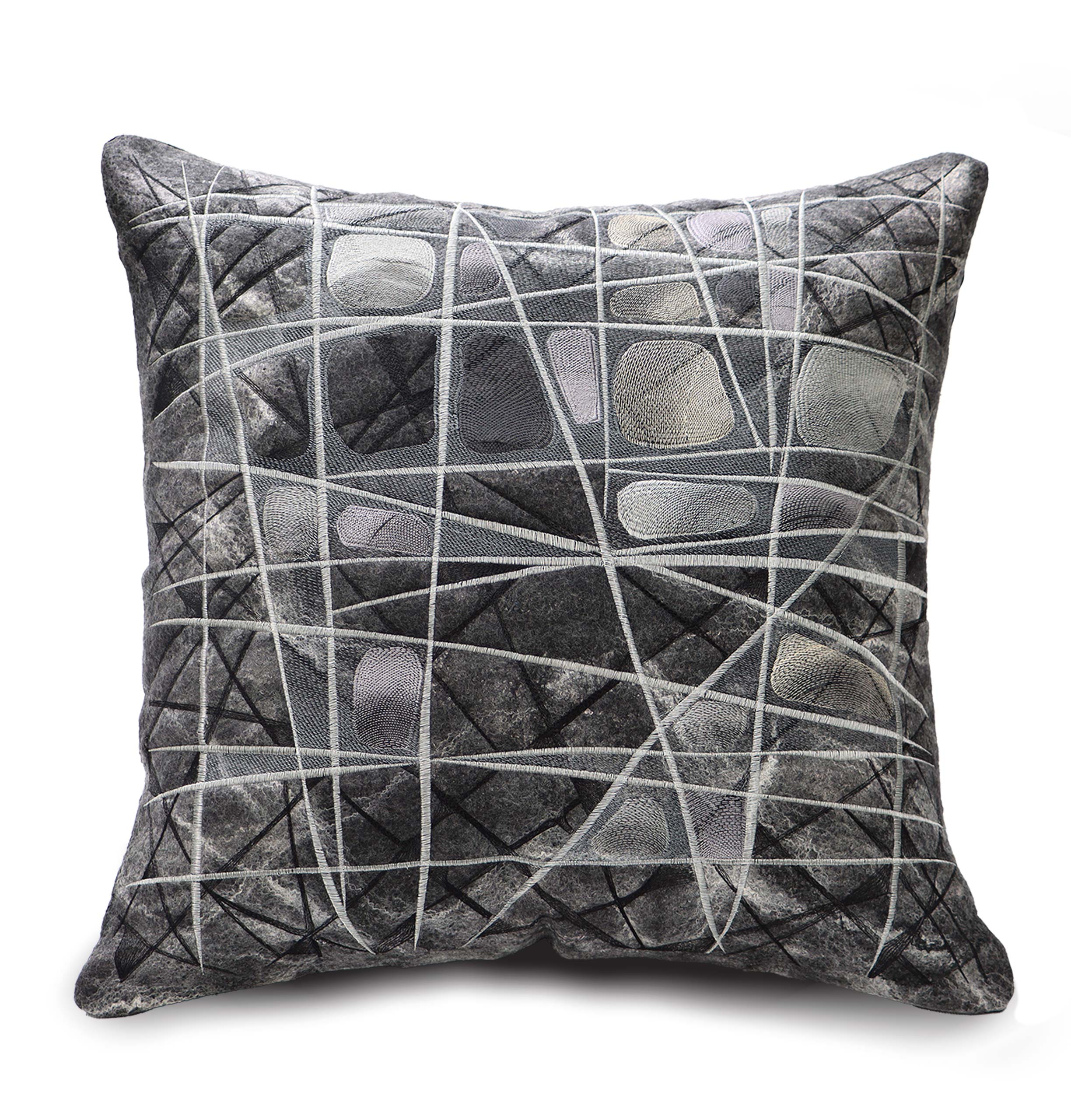 Accent Pillow onyx crystal noir